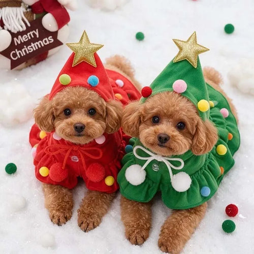 Twinkle Tree – Christmas Tree Costume for Small Dogs & Cats